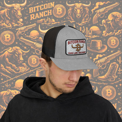 Bitcoin Ranch Snapback Cap — Western Crypto Trucker Hat