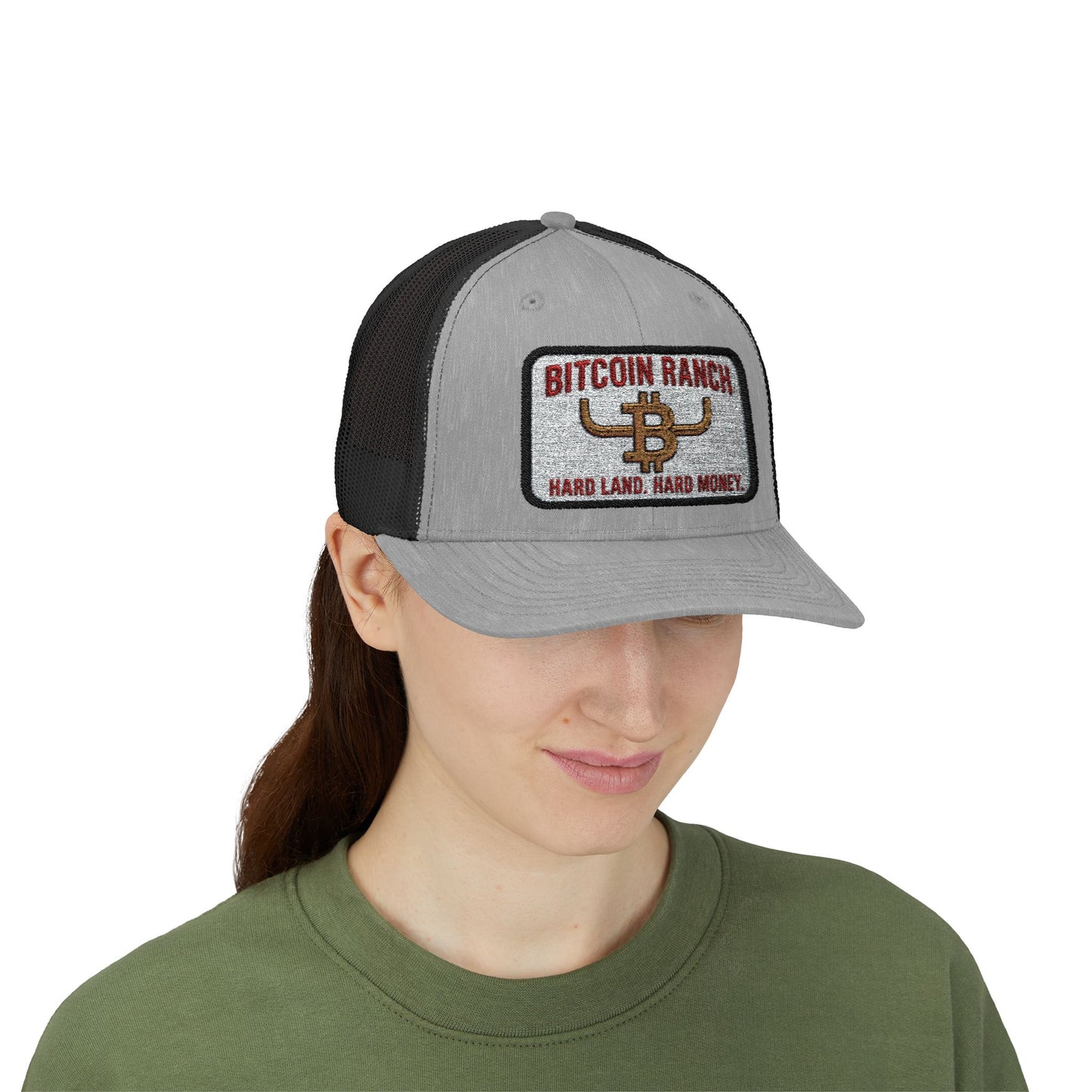 Bitcoin Ranch Snapback Cap — Western Crypto Trucker Hat