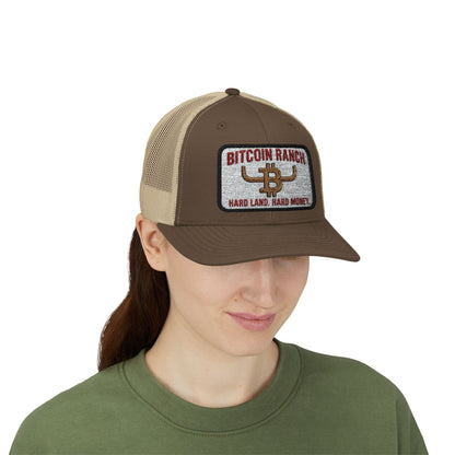 Bitcoin Ranch Snapback Cap — Western Crypto Trucker Hat