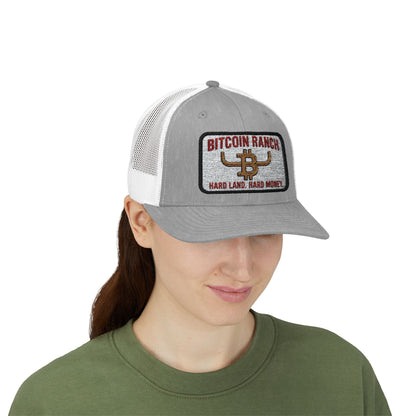 Bitcoin Ranch Snapback Cap — Western Crypto Trucker Hat