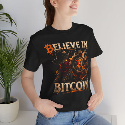 Believe in Bitcoin T-Shirt — Cowboy Bitcoin Graphic Tee