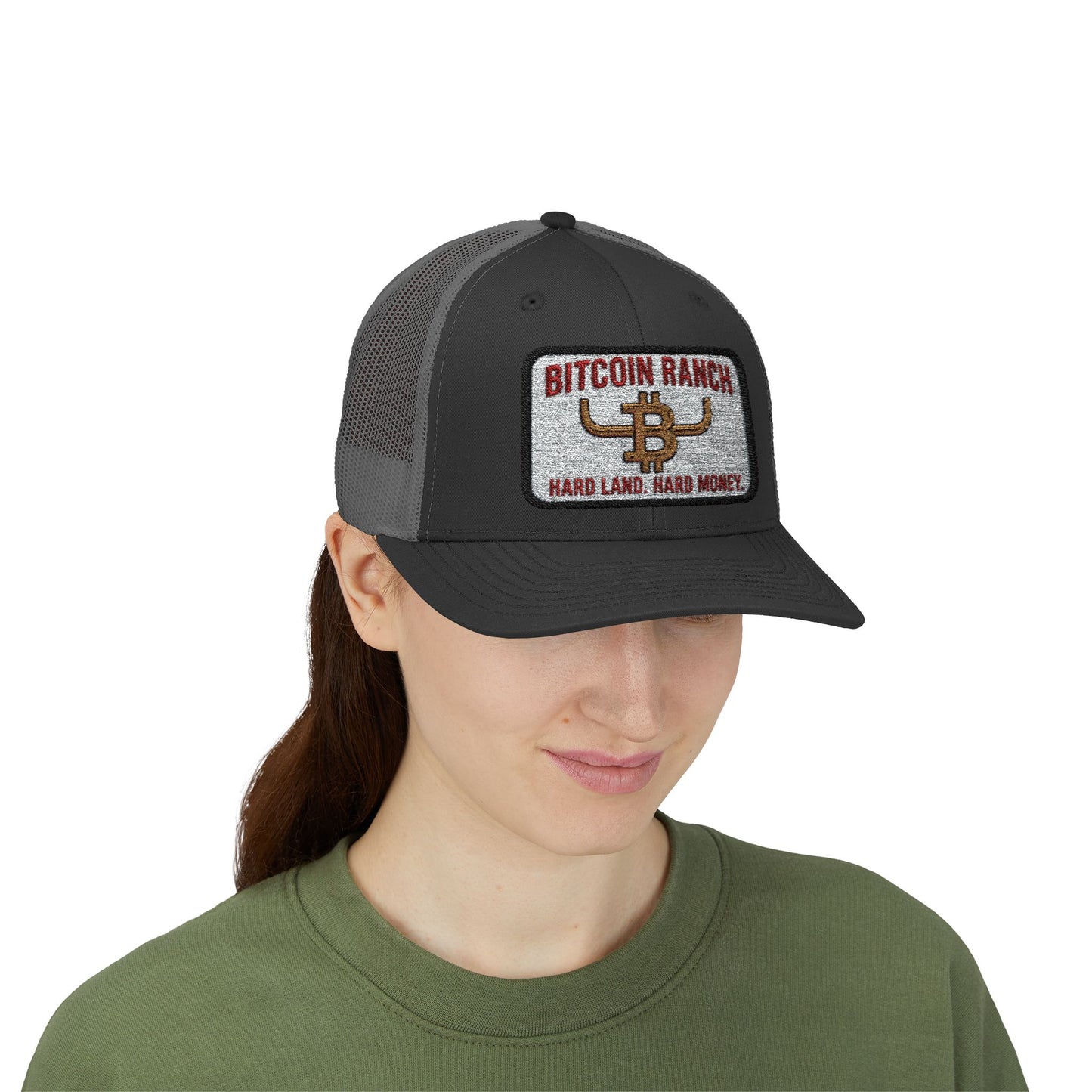 Bitcoin Ranch Snapback Cap — Western Crypto Trucker Hat