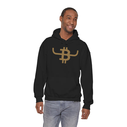Bitcoin Ranch Hoodie — Western Crypto Bull Logo Sweatshirt