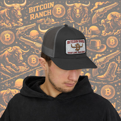 Bitcoin Ranch Snapback Cap — Western Crypto Trucker Hat