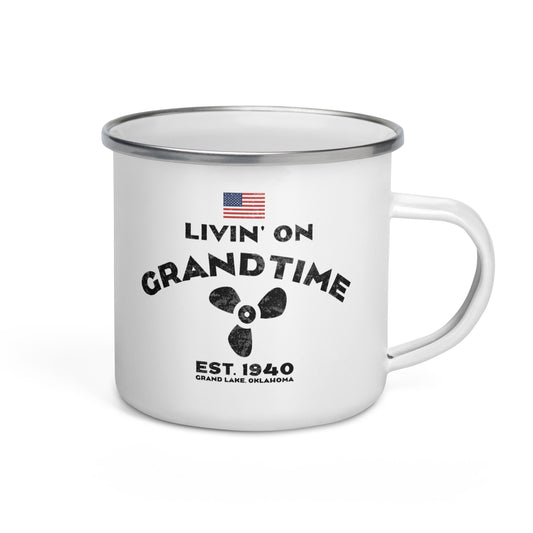 LIVIN' ON GRANDTIME Enamel Mug