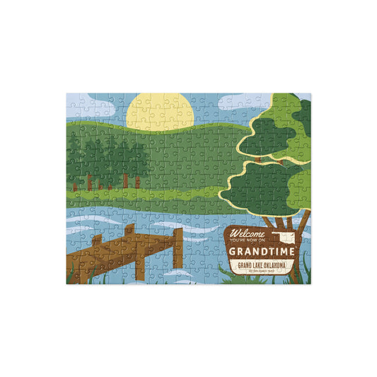 ON GRANDTIME Custom National Park Lake Scene Design Jigsaw Puzzle