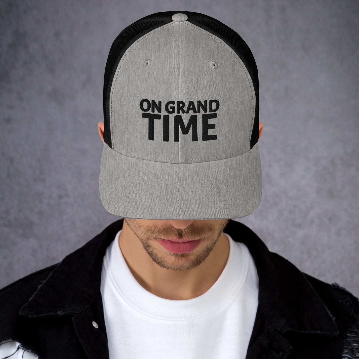 ON GRANDTIME snapback Trucker Cap with custom logo