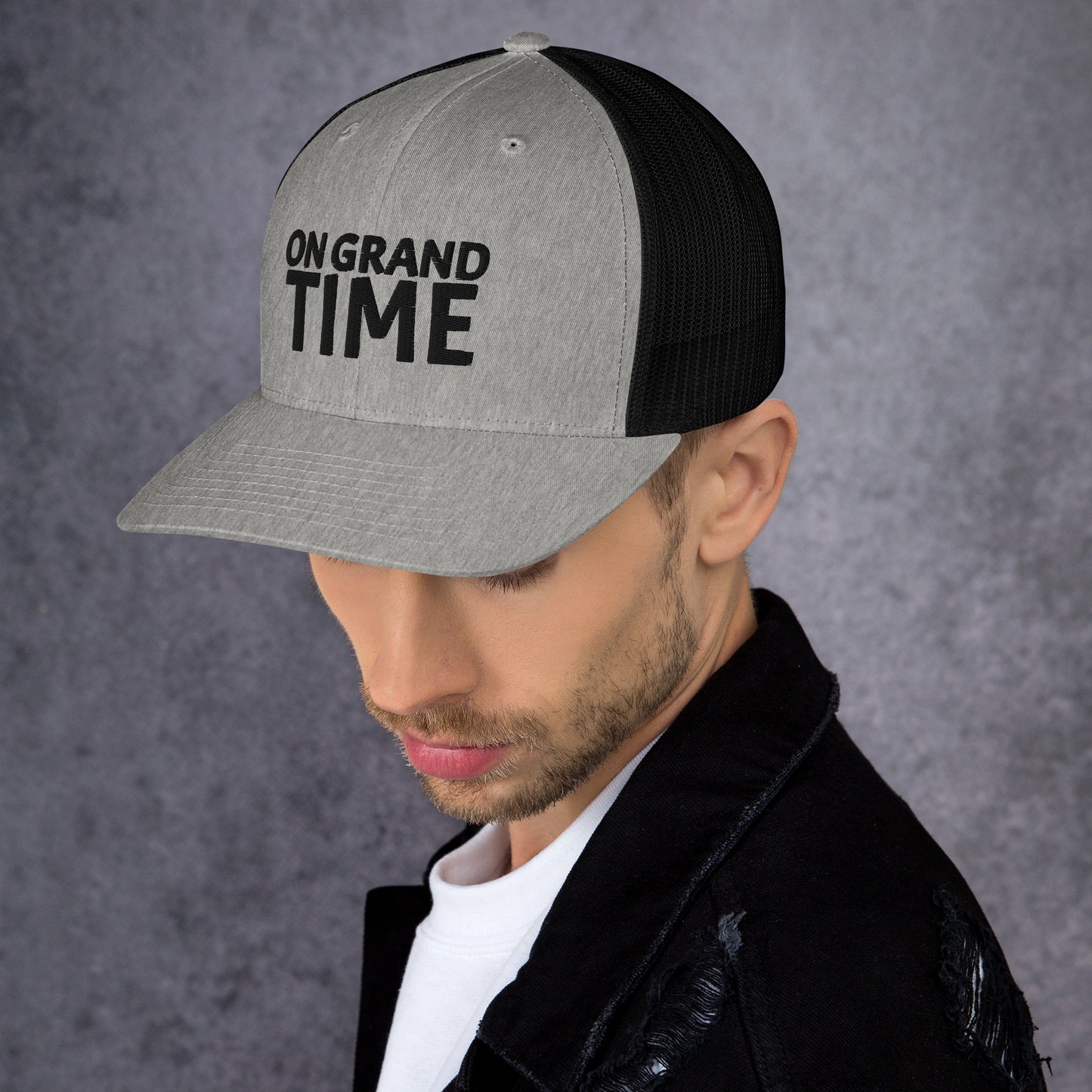 ON GRANDTIME snapback Trucker Cap with custom logo