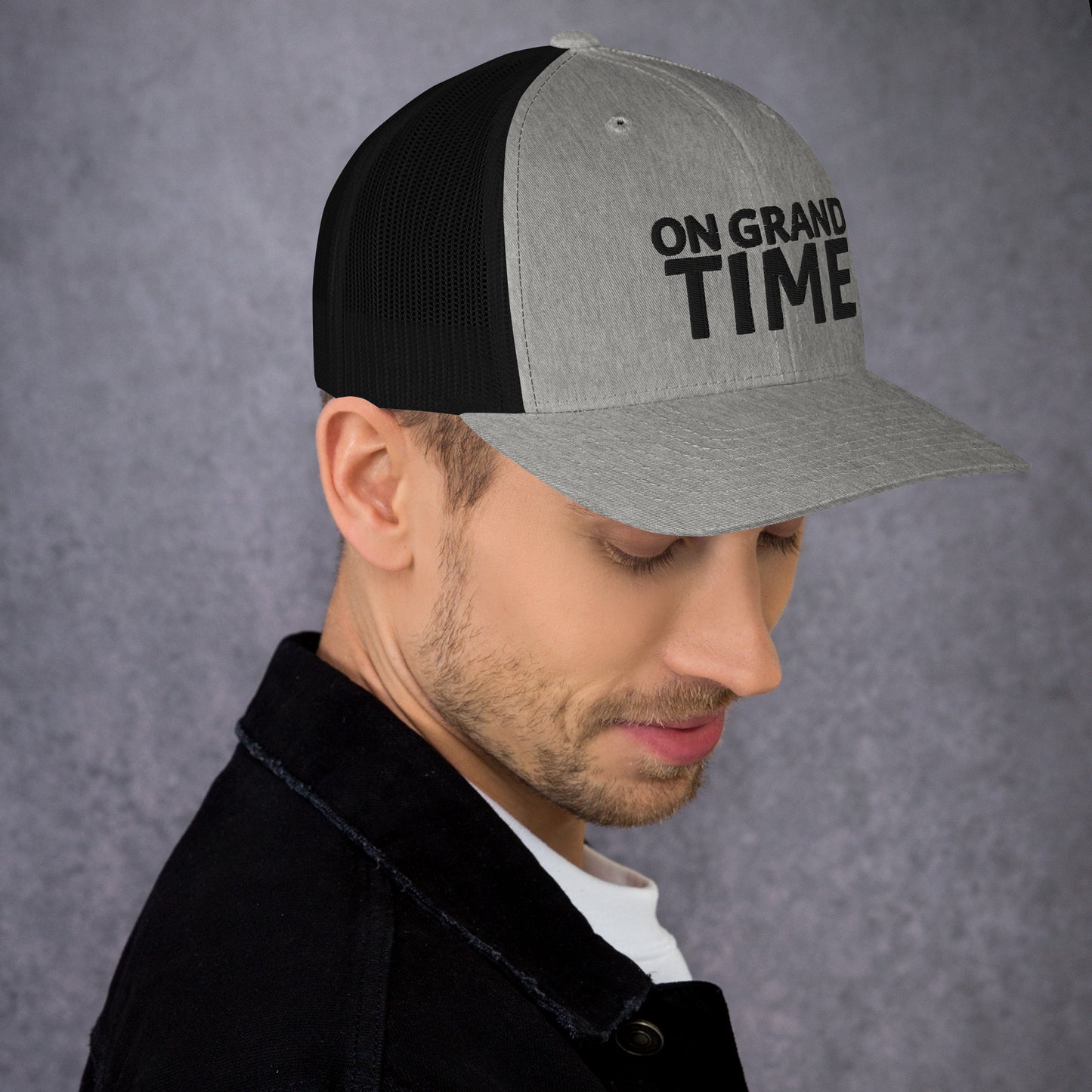 ON GRANDTIME snapback Trucker Cap with custom logo