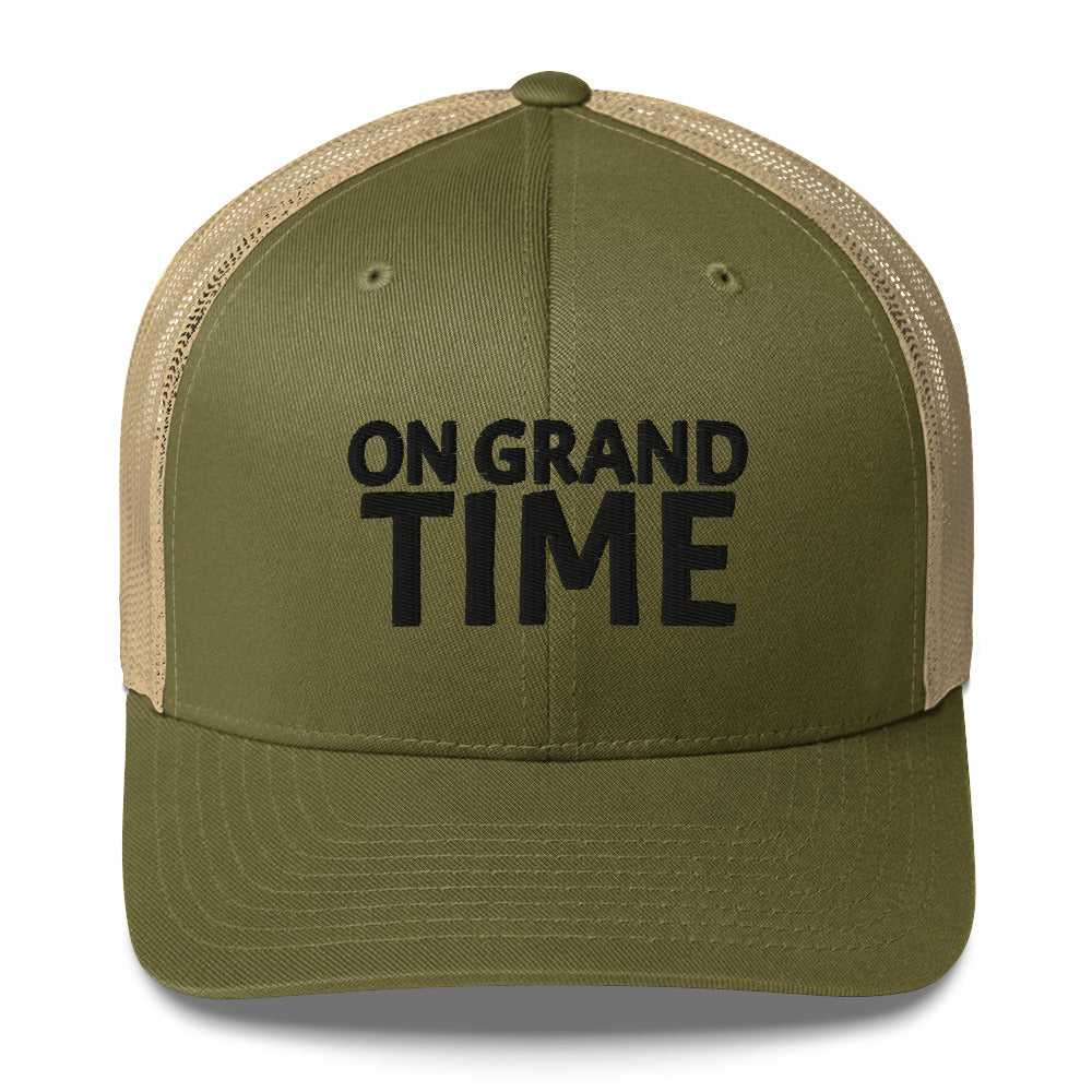 ON GRANDTIME snapback Trucker Cap with custom logo