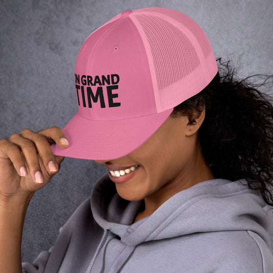 ON GRANDTIME snapback Trucker Cap with custom logo