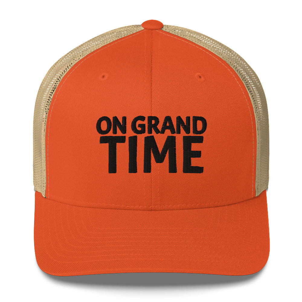 ON GRANDTIME snapback Trucker Cap with custom logo