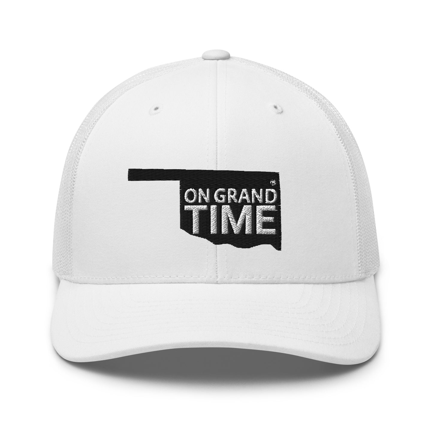 ON GRANDTIME snapback Trucker Cap with custom Oklahoma Logo