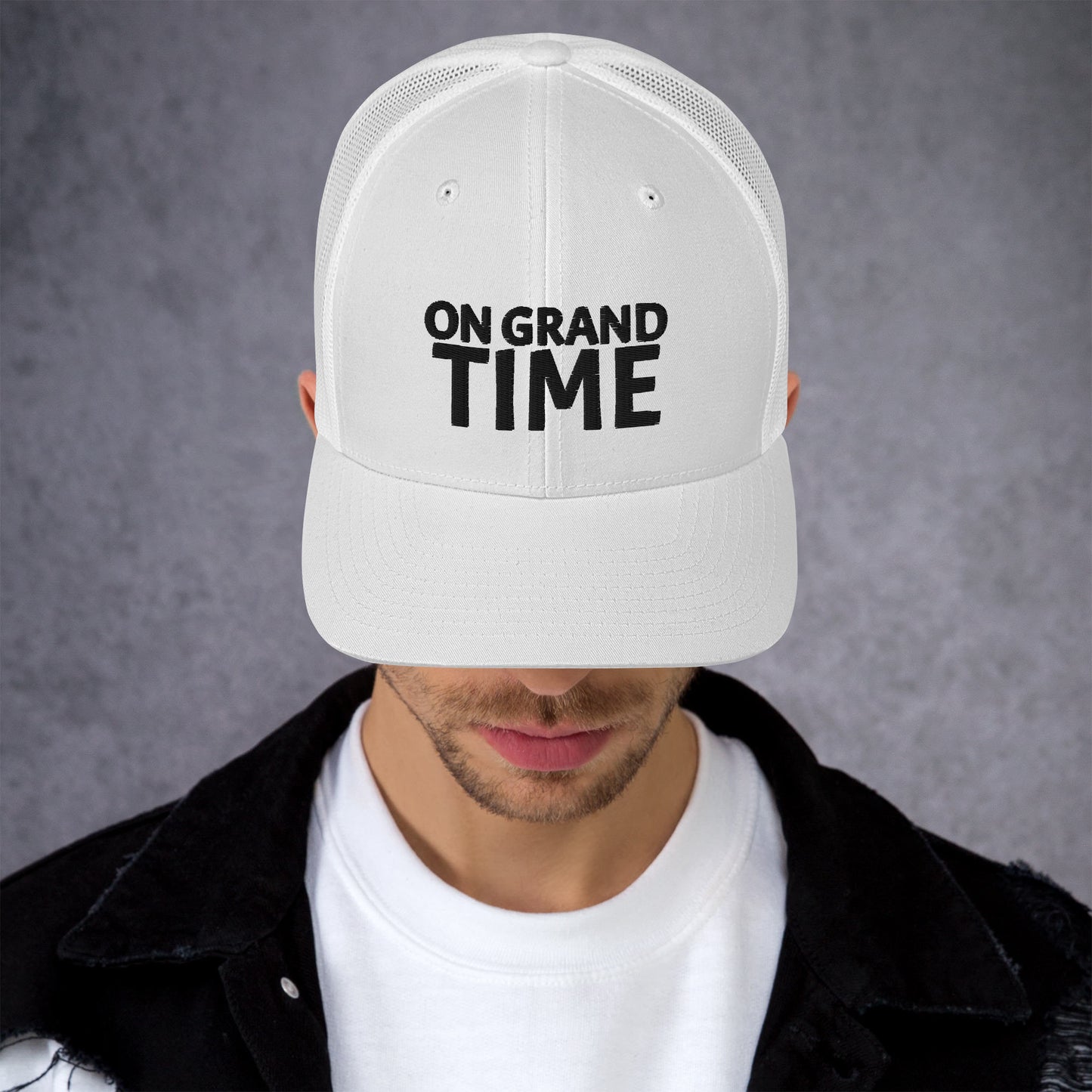 ON GRANDTIME snapback Trucker Cap with custom logo