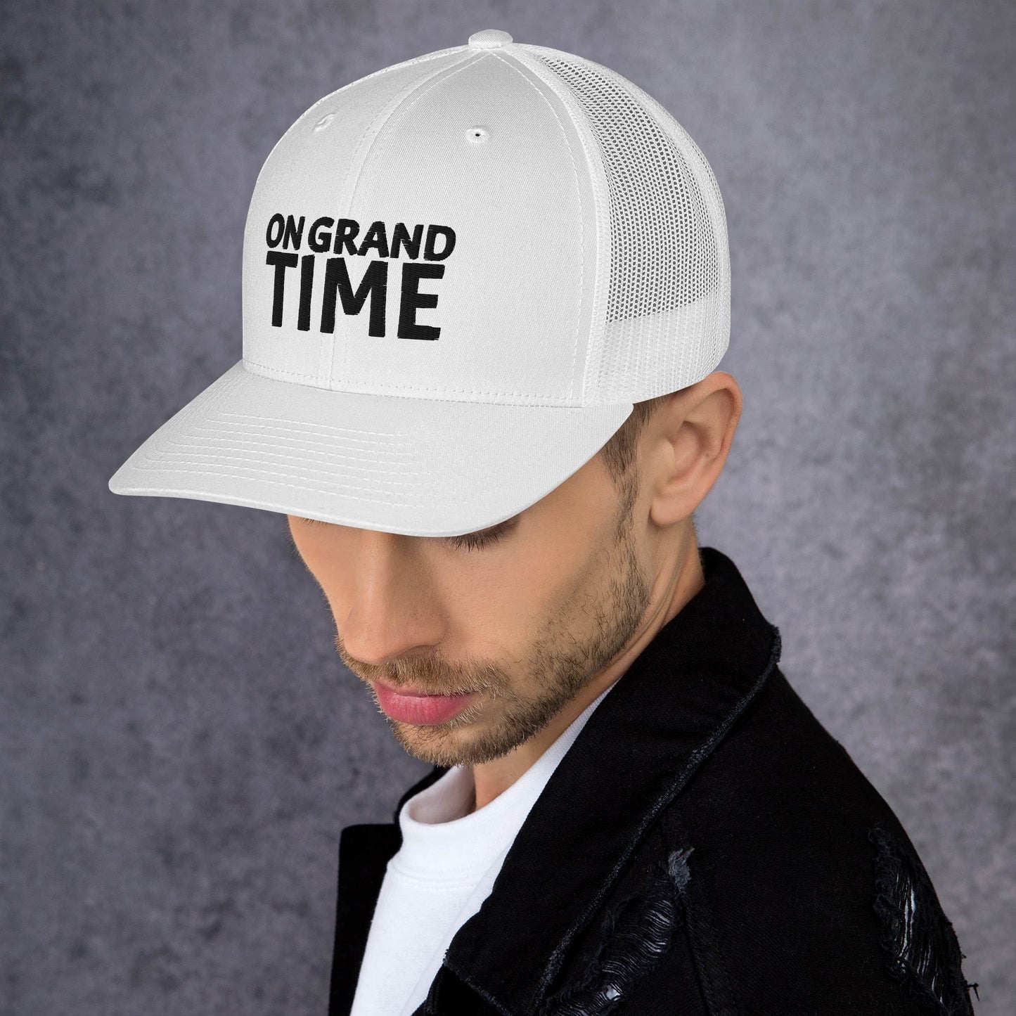 ON GRANDTIME snapback Trucker Cap with custom logo