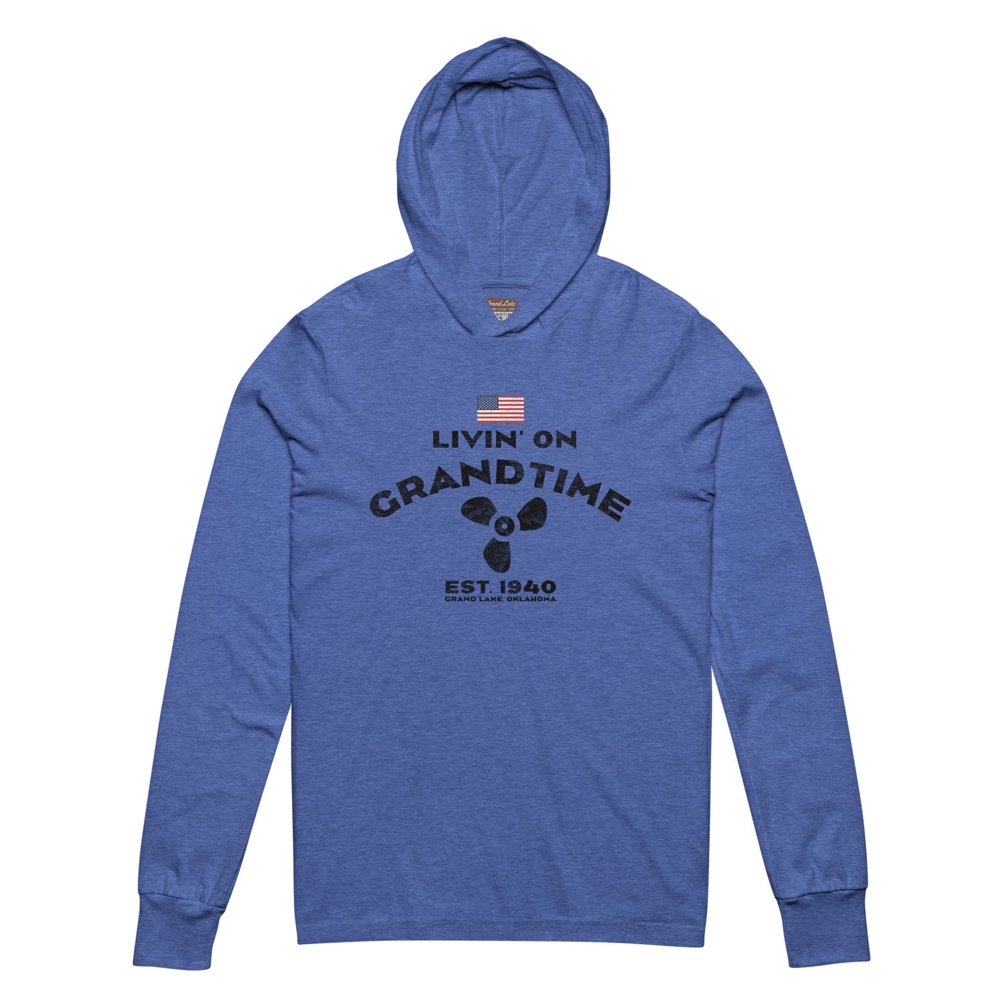 LIVIN' ON GRANDTIME Breathable Hooded long-sleeve tee