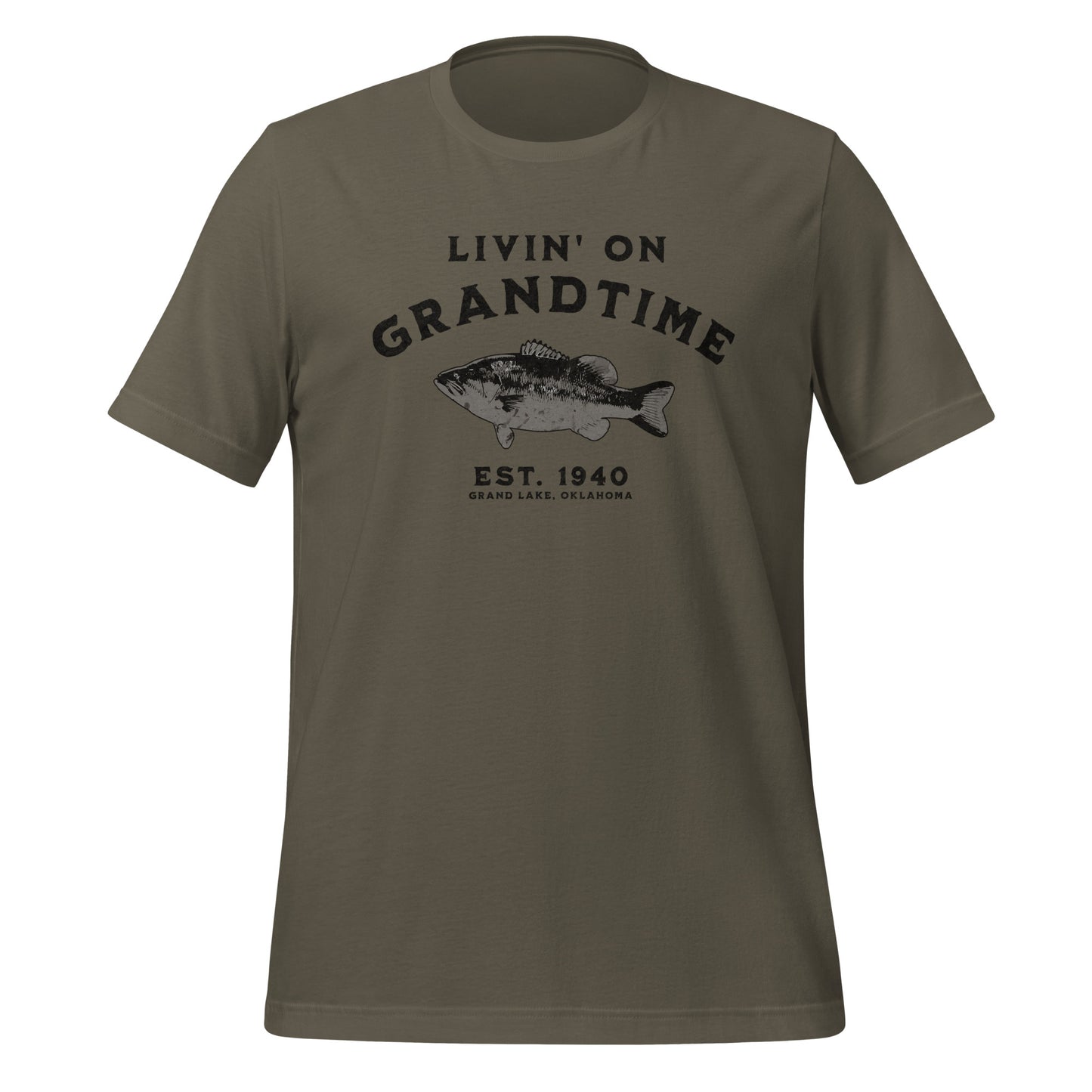 LIVIN' ON GRANDTIME Custom Largemouth Bass Unisex t-shirt