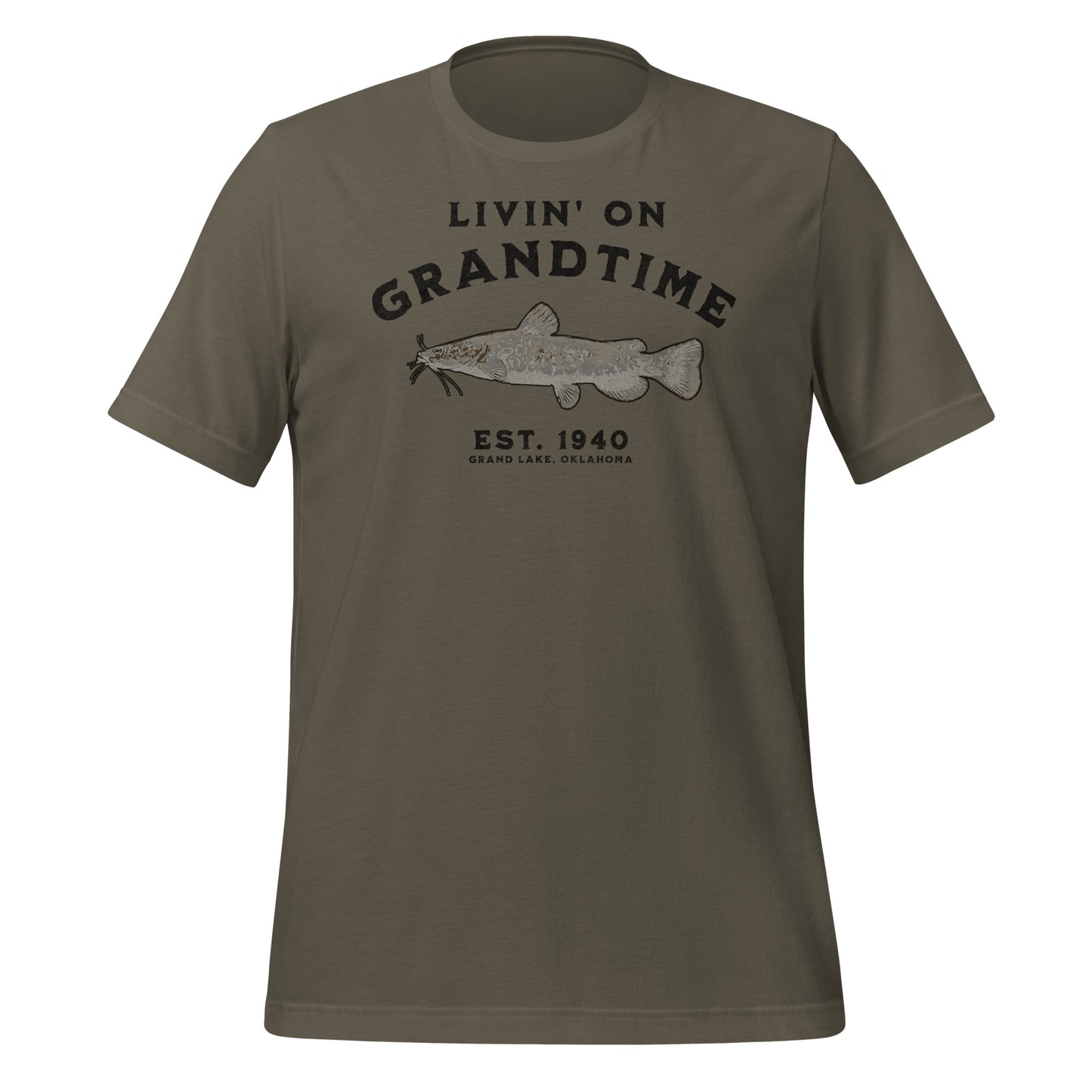 LIVIN' ON GRANDTIME Custom Flathead Catfish Unisex t-shirt