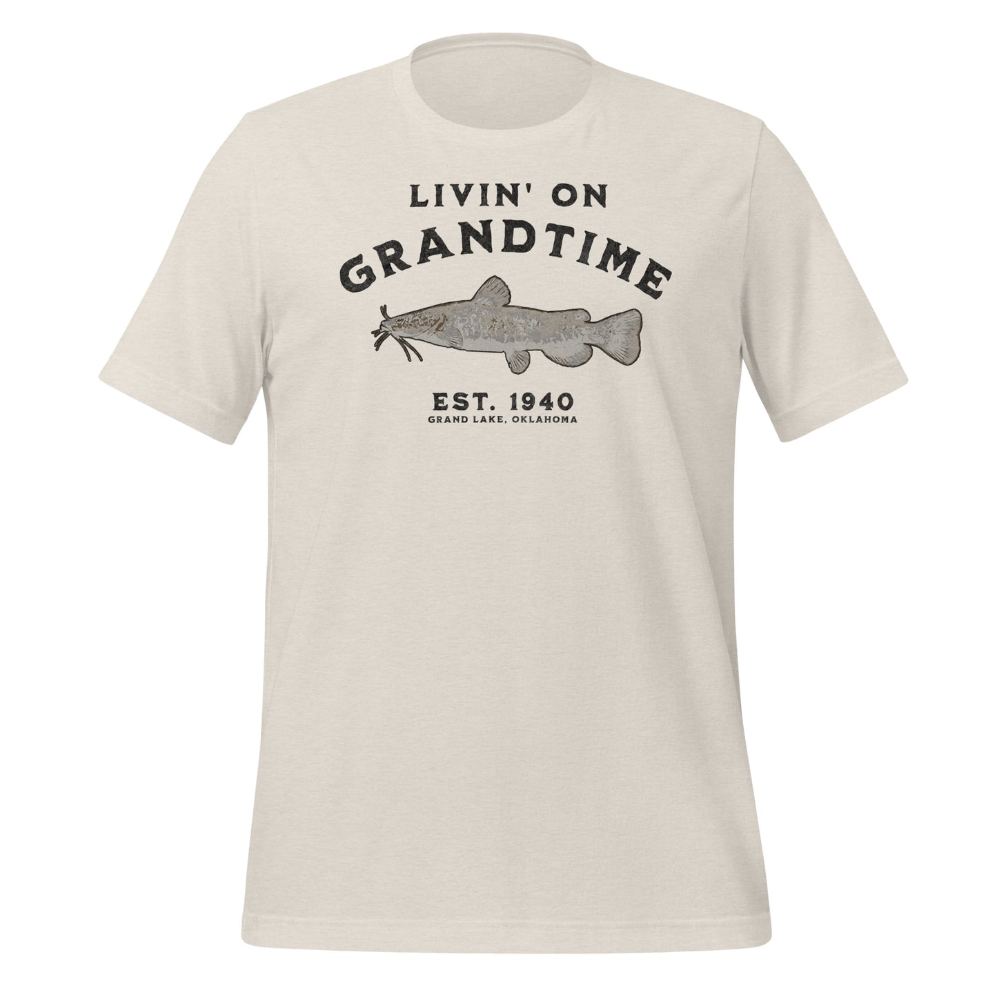 LIVIN' ON GRANDTIME Custom Flathead Catfish Unisex t-shirt