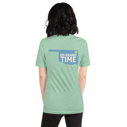 ON GRANDTIME Custom Oklahoma design on a soft Unisex t-shirt