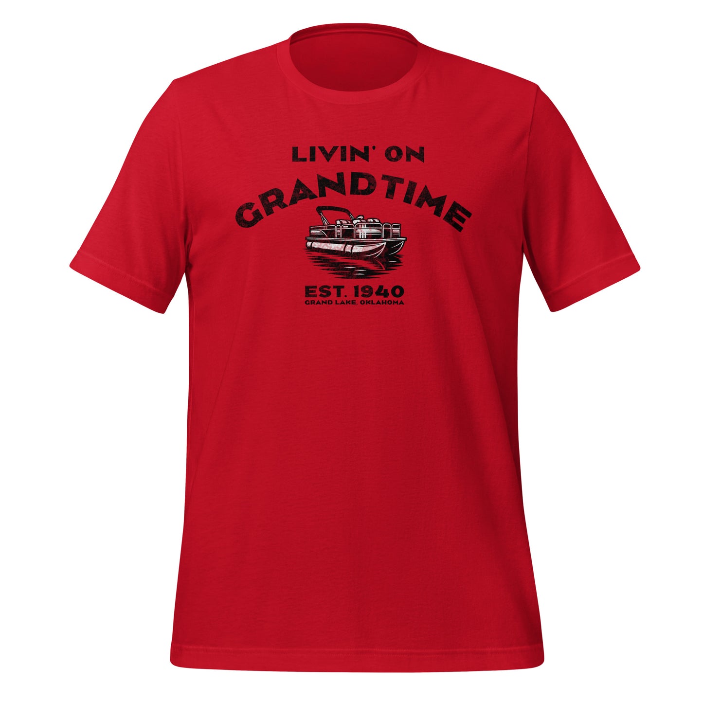 LIVIN' ON GRANDTIME Custom Pontoon Unisex t-shirt