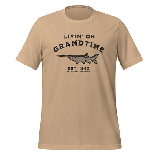 LIVIN ON GRANDTIME Custom Spoonbill Paddlefish Unisex t-shirt