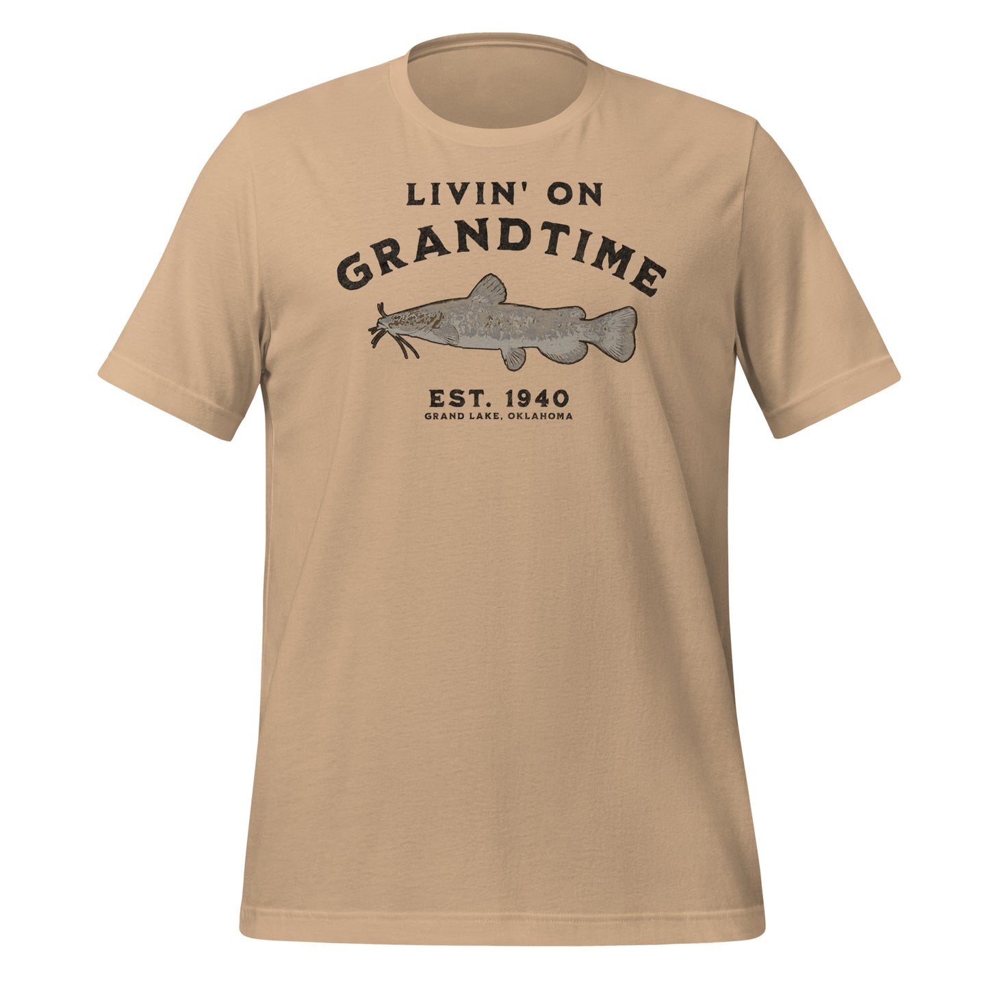 LIVIN' ON GRANDTIME Custom Flathead Catfish Unisex t-shirt